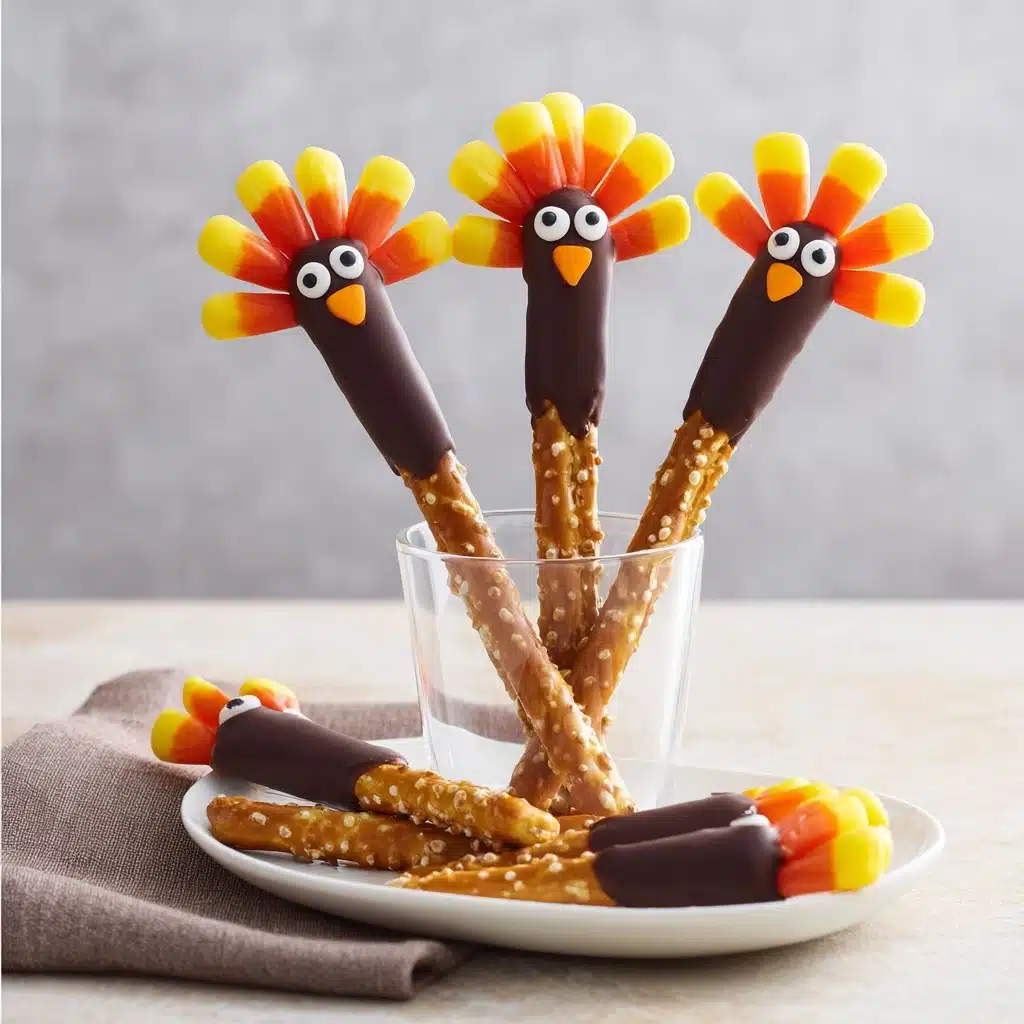 Thanksgiving Turkey Pretzels Recipe - Recipe Image