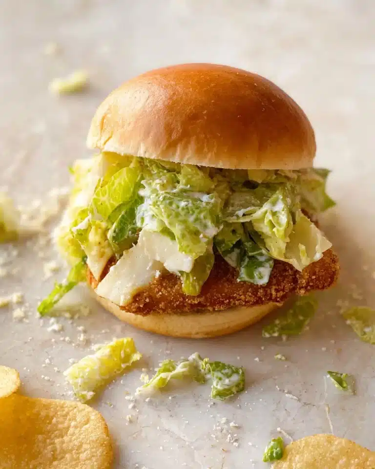Crispy Chicken Caesar Sandwiches Recipe