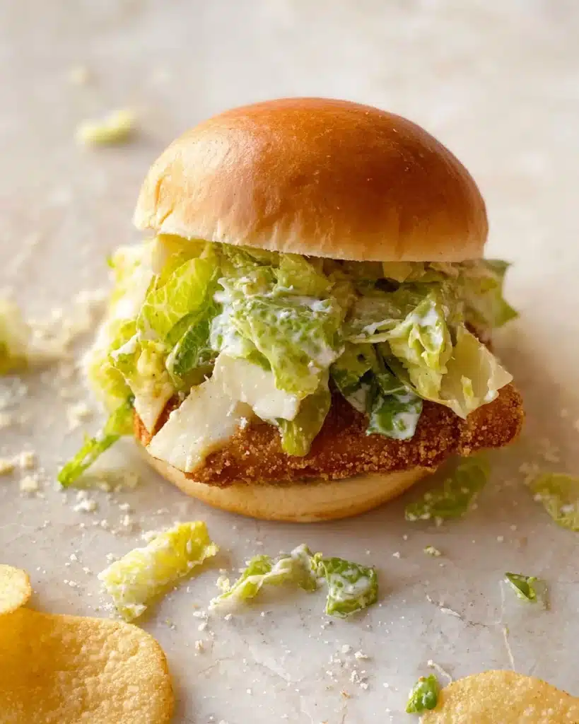 Crispy Chicken Caesar Sandwiches Recipe