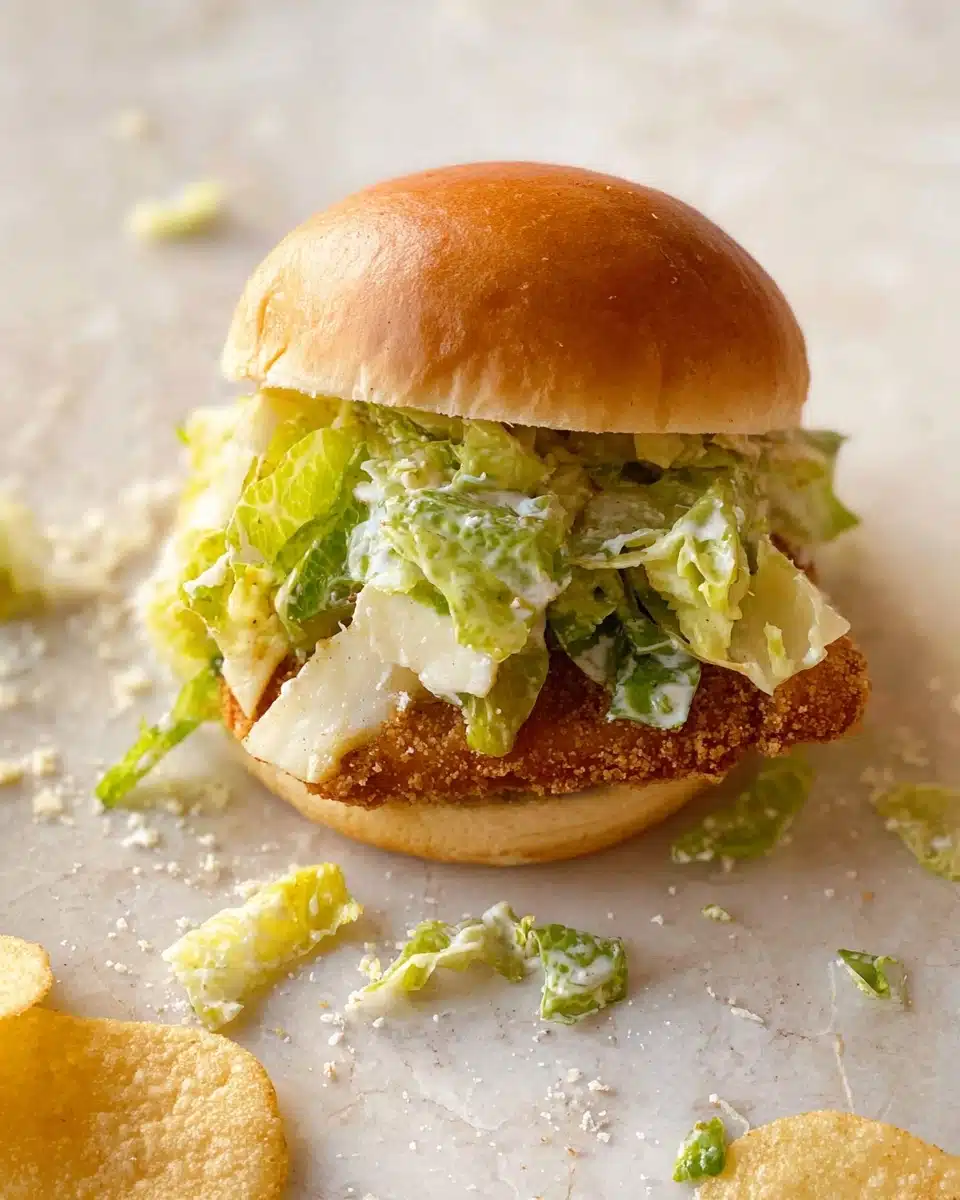 Crispy Chicken Caesar Sandwiches Recipe