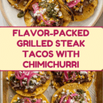 Grilled Steak Tacos with Chimichurri Recipe