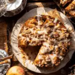 Glazed Honeycrisp Apple Fritter Cake