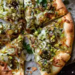 Brussels, Caramelized Onion, and Pistachio Pizza