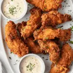Buttermilk Fried Chicken Tenders with Homemade Ranch