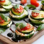 Caprese Cucumber Snack Bites