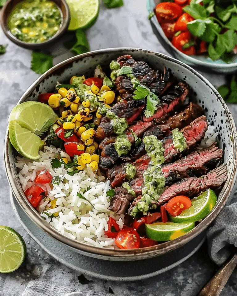 Cilantro Lime Steak Bowls