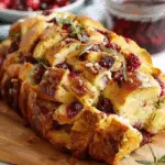 Cranberry Brie Pull Apart Bread