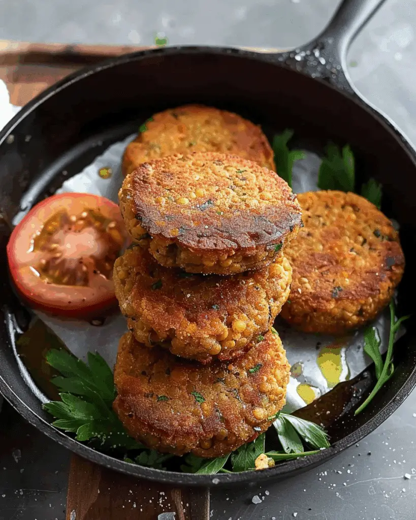 Easy 6-Ingredient Lentil Burgers