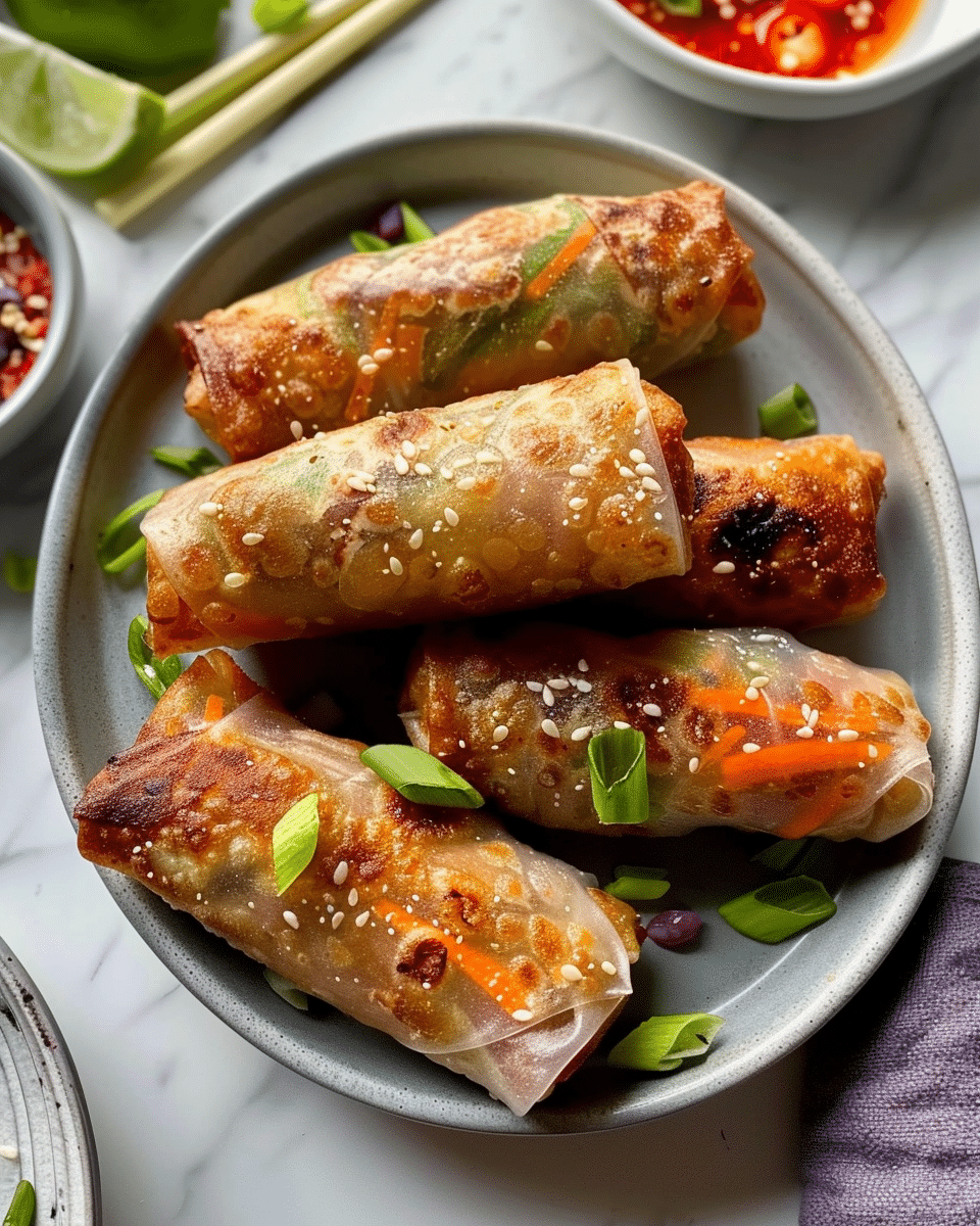 Easy Air Fryer Spring Rolls