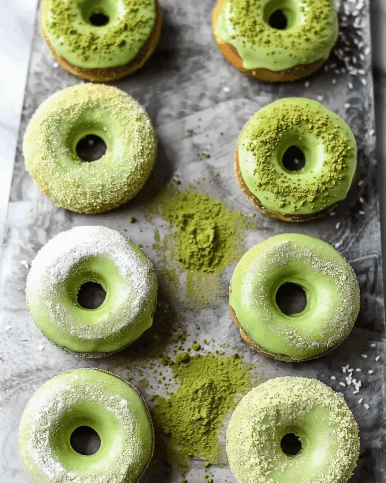 Matcha Baked Doughnuts