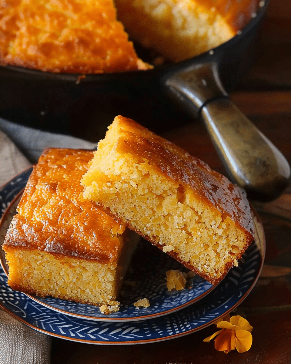 Moist and Tender Brown Butter Cornbread