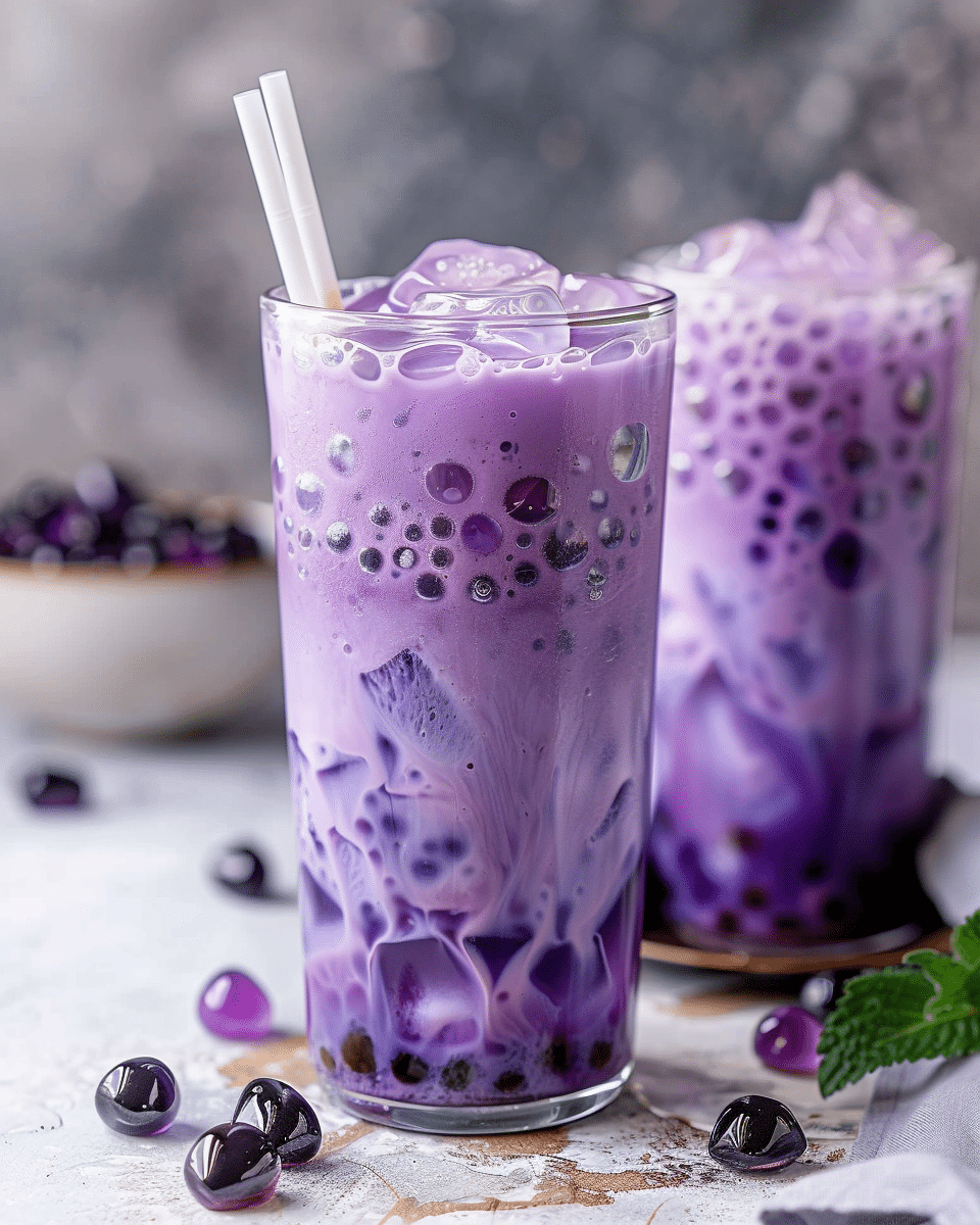 Ube Milk Tea (Ube Bubble Tea)