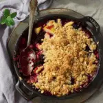 Apple and Blackberry Crumble