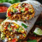 10-Minute Vegan Burrito Wraps