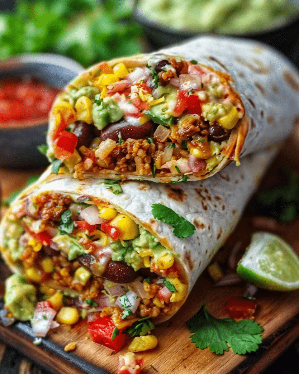 10-Minute Vegan Burrito Wraps