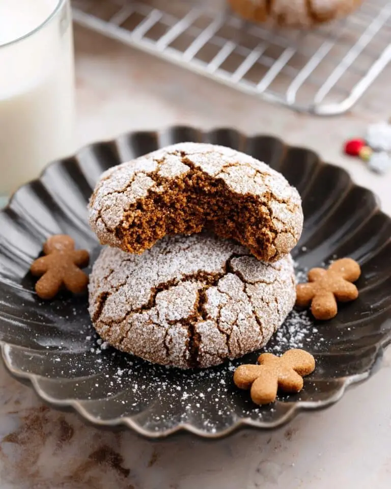 Gingerbread Crinkle Cookies Recipe
