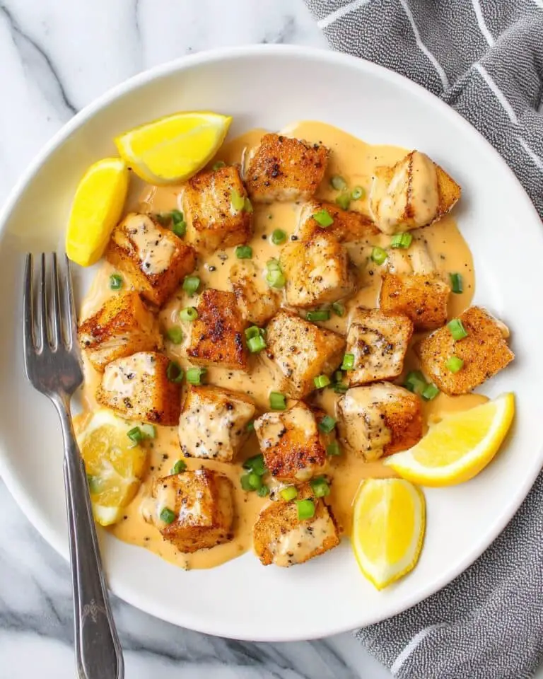 Air Fryer Bang Bang Salmon Bites with Lemon Garlic and Spicy Mayonnaise Recipe