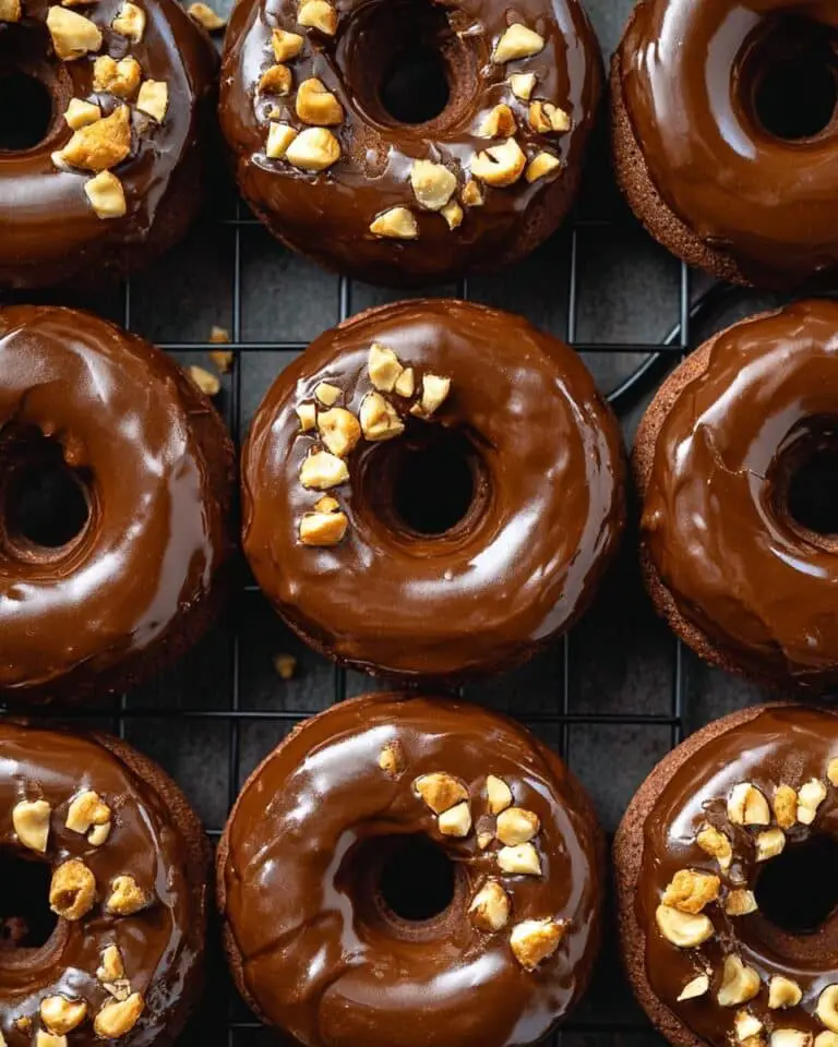 Protein Donuts with Banana and Chocolate Nut Butter Glaze Recipe