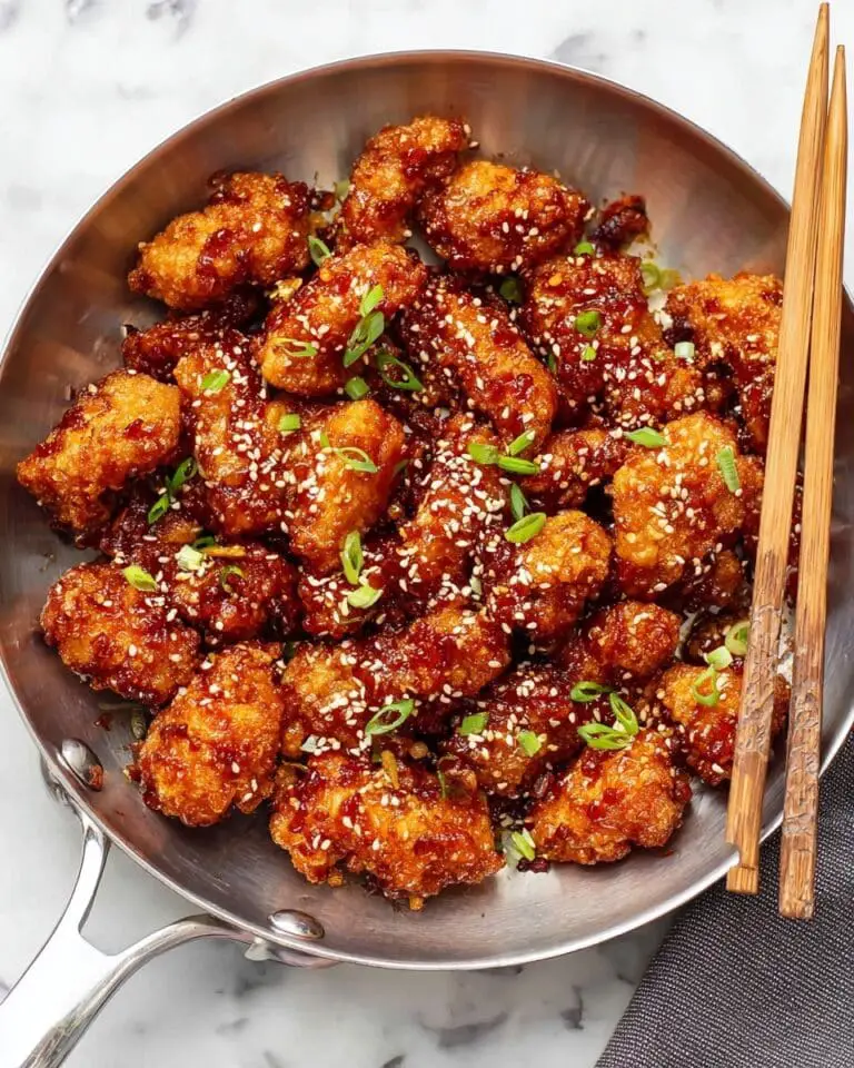 Crispy Korean Fried Chicken with Sweet Spicy Gochujang Glaze Recipe