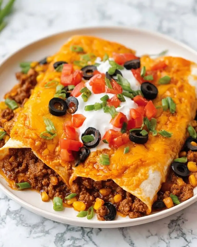Easy Ground Beef Enchiladas Recipe