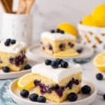 Lemon Blueberry Sheet Cake with Lemon Frosting Recipe