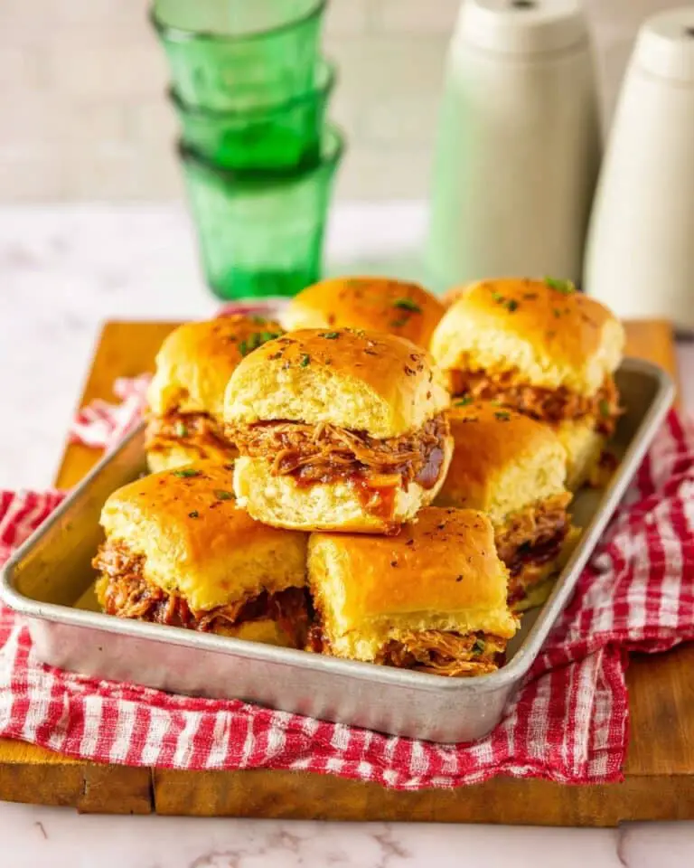 Crockpot Cranberry BBQ Turkey Sliders Recipe