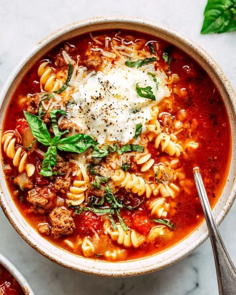 Easy Lasagna Soup Recipe
