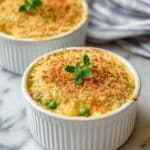 Crustless Chicken Pot Pie with Crispy Panko Topping Recipe