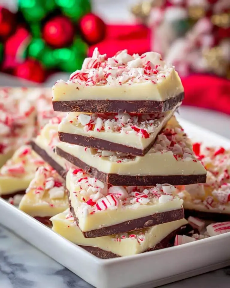 Festive No-Bake Peppermint Bark Recipe