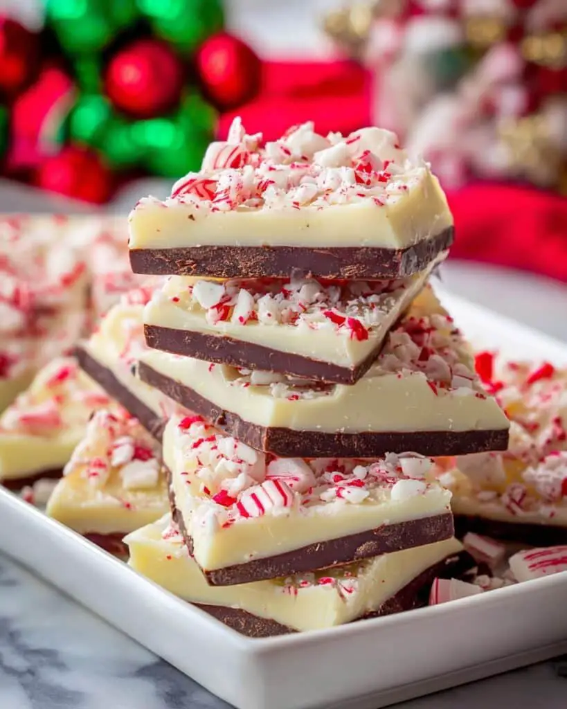 Festive No-Bake Peppermint Bark Recipe