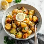 Greek Roast Potatoes with Lemon and Feta Recipe