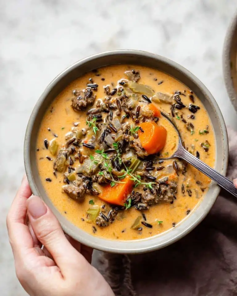 Creamy Beef Wild Rice Soup Recipe