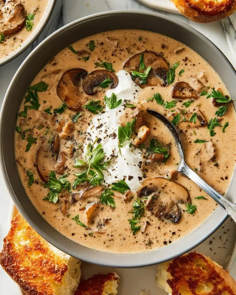 Hungarian Mushroom Soup with Dill, Thyme, and Paprika Recipe