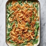 Green Bean Casserole Recipe with Creamy Sauce and Crispy Fried Onions Recipe