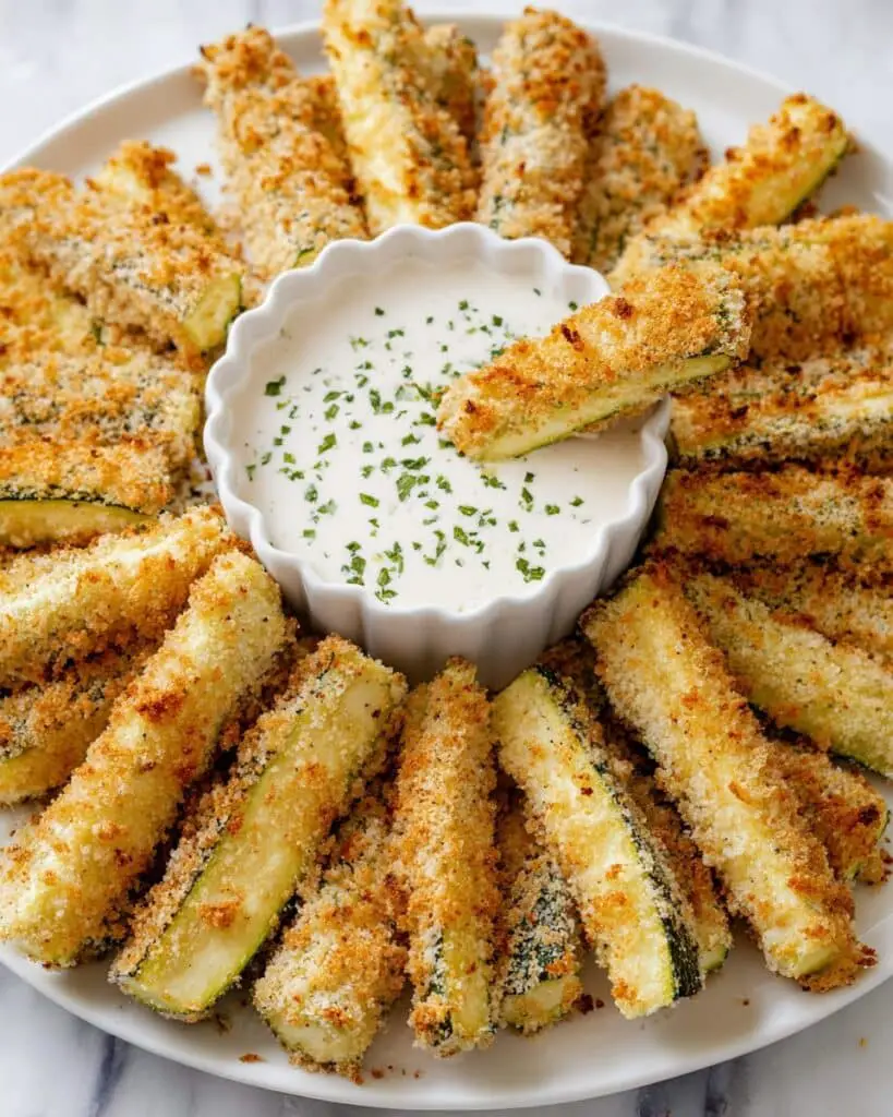 Baked Parmesan Zucchini Sticks Recipe