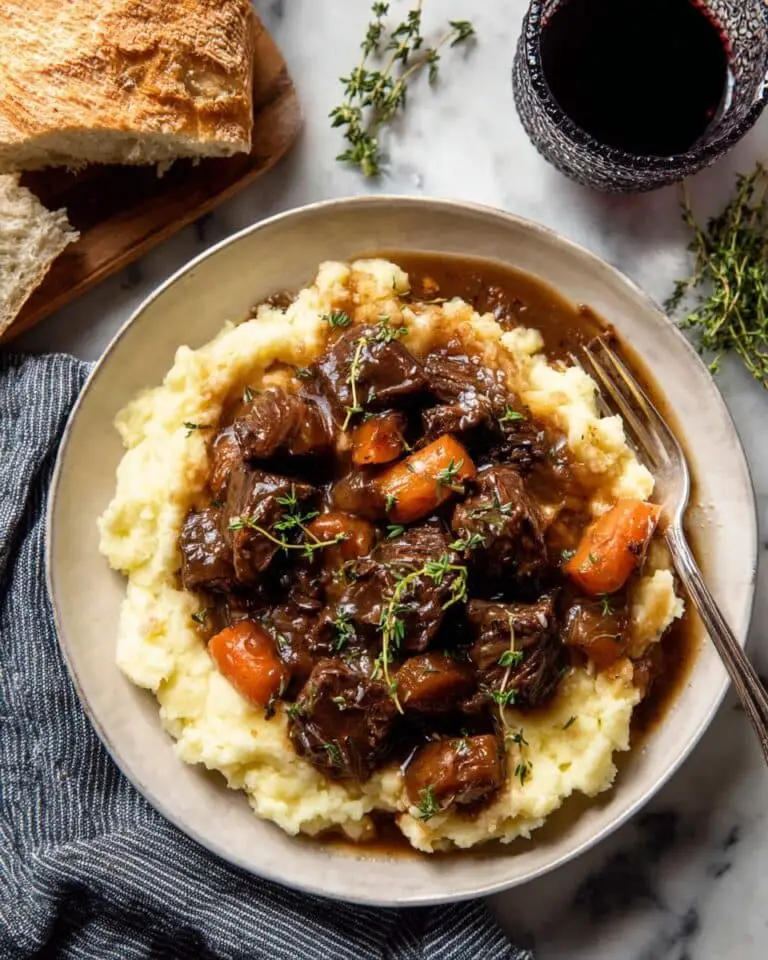Cider Braised Short Ribs with Caramelized Onions Recipe