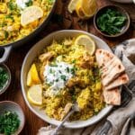 Dump-and-Bake Chicken Tzatziki and Rice Recipe