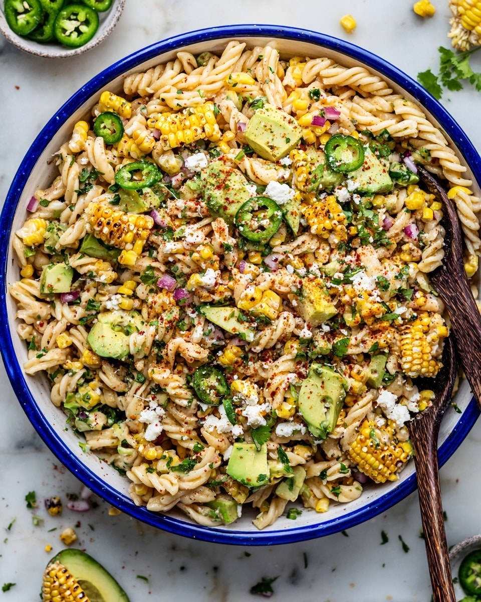 Mexican Street Corn Pasta Salad Recipe