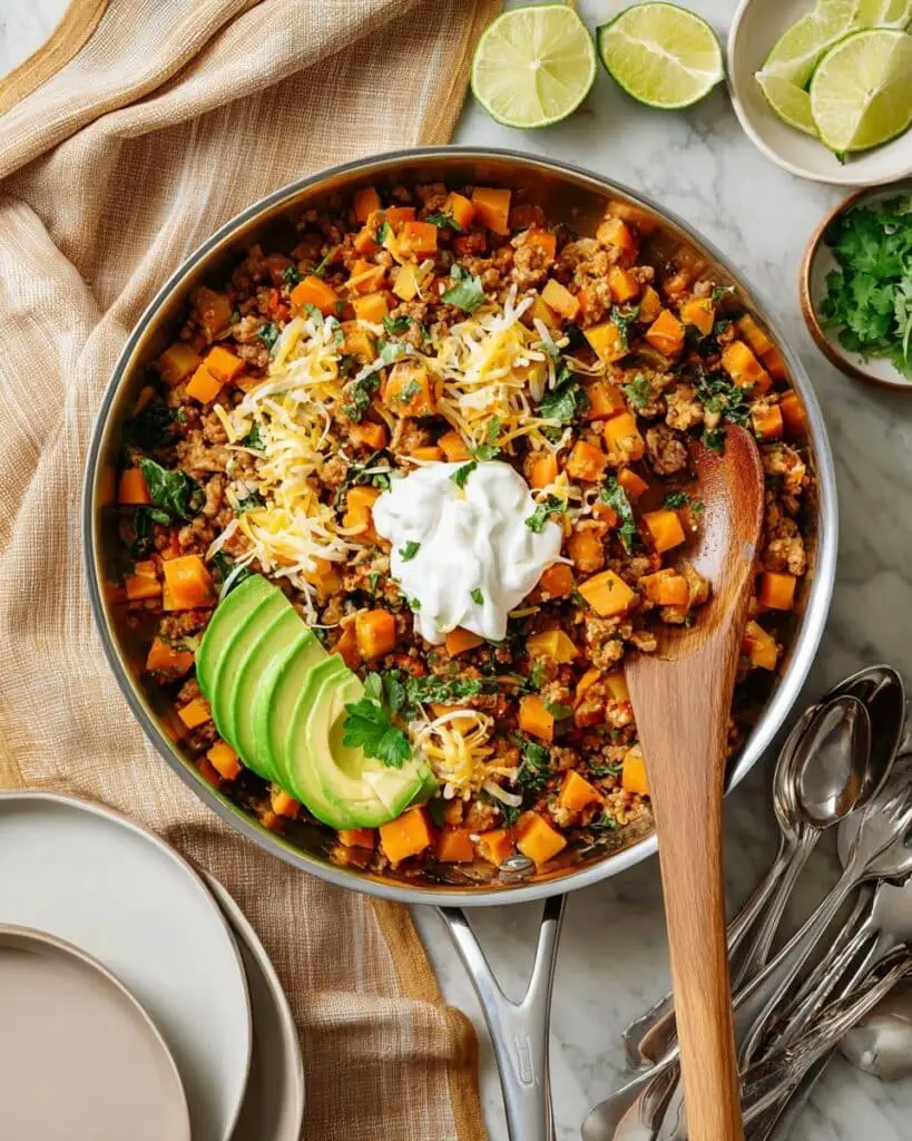 Ground Turkey and Sweet Potato Skillet Recipe