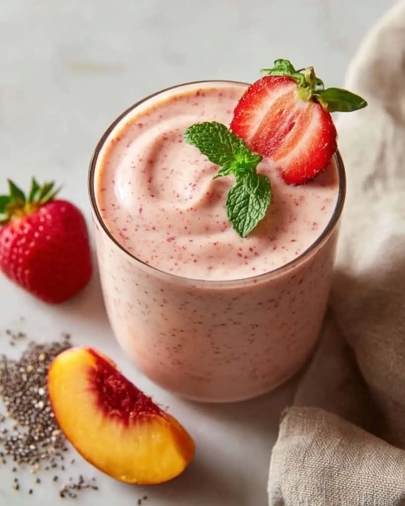 Strawberry Peach Smoothie Recipe