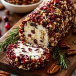 Cranberry Goat Cheese Log with Pecans Recipe