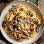 Caramelized Leek and Mushroom Gruyere Pasta Recipe