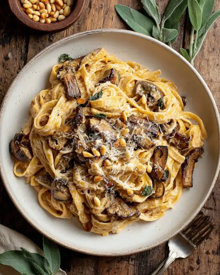 Caramelized Leek and Mushroom Gruyere Pasta Recipe