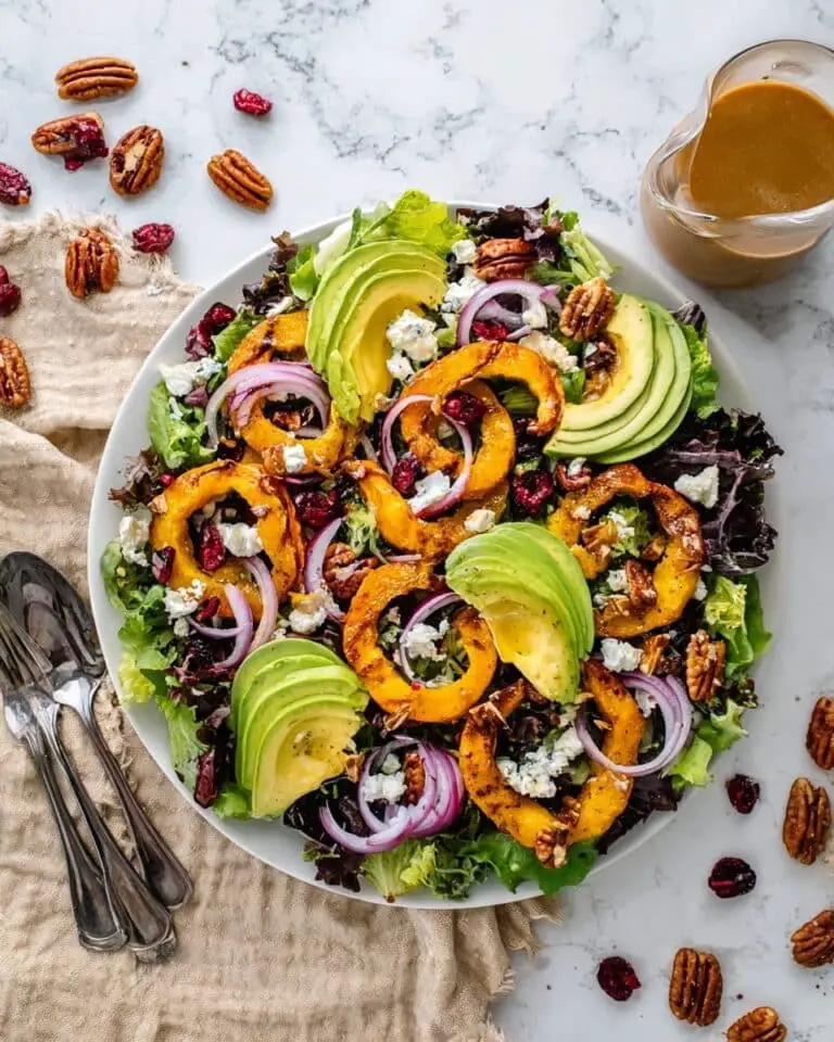 Maple Roasted Delicata Squash Salad Recipe