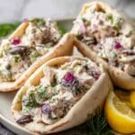 Tzatziki Chicken Salad with Olives, Feta, and Dill Recipe
