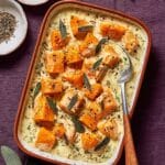 Butternut Squash Gratin with Sage, Gruyère, and Parmesan Recipe