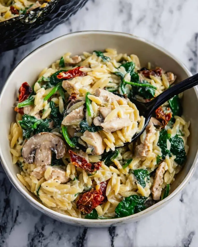 One Pot Italian Chicken Orzo Recipe