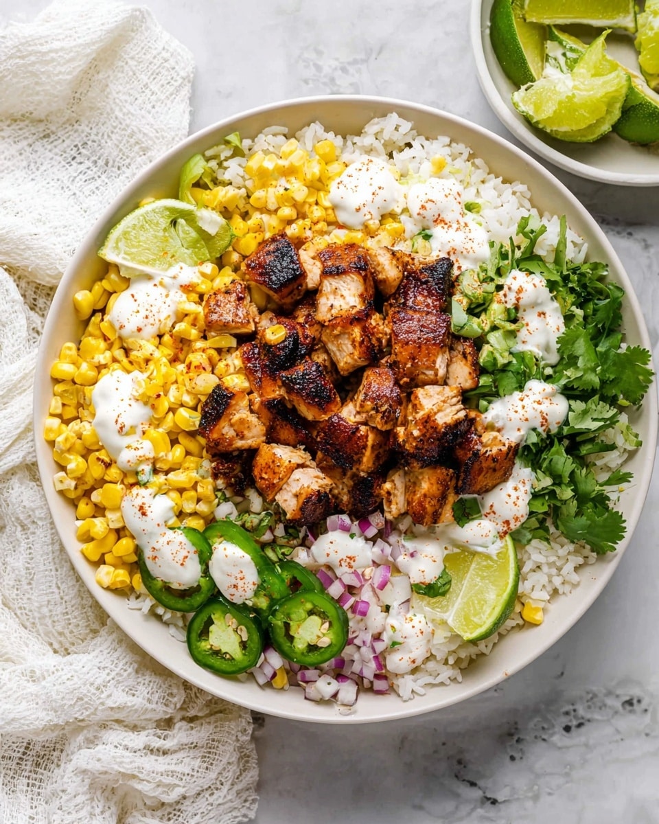 Street Corn Chicken Rice Bowl Recipe