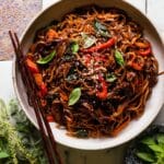 20 Minute Korean Beef Sesame Noodles Recipe