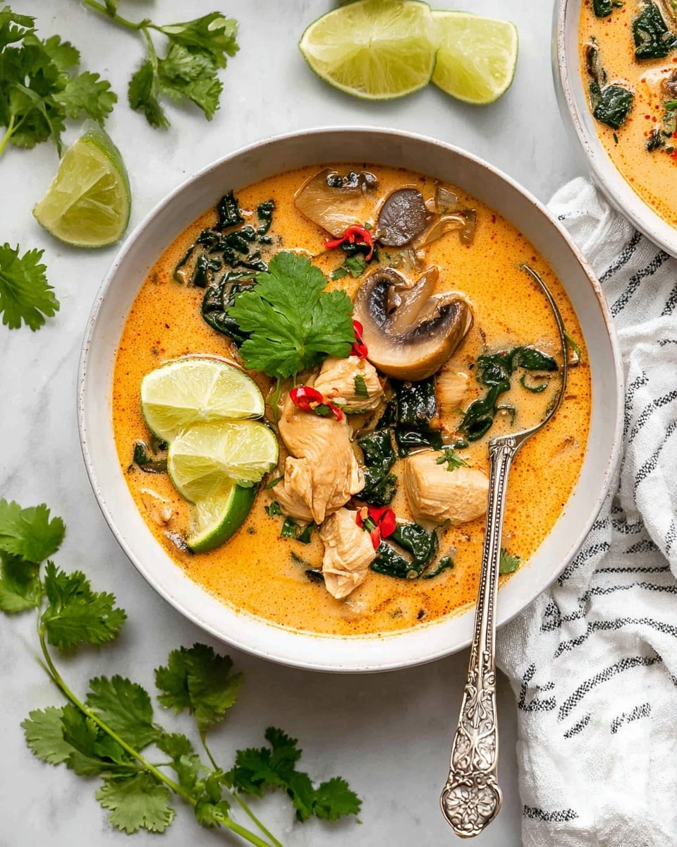 Thai Coconut Curry Chicken Soup Recipe | Warm & Flavorful
